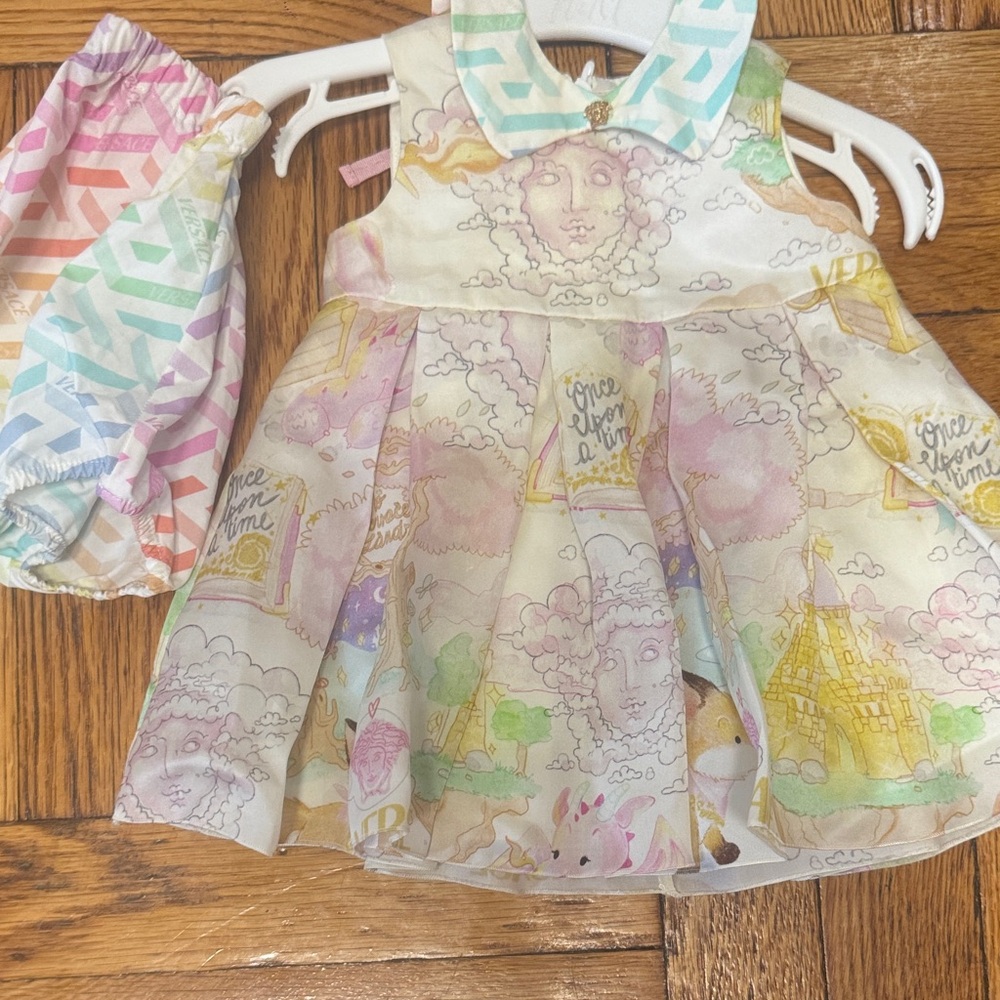 Versace Kids Dress with Pastel Colors